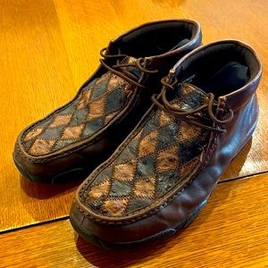 Twisted X Ostrich stitched. Great condition barely worn.